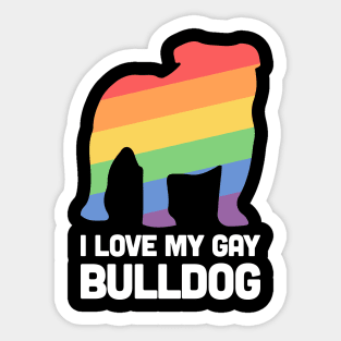 Bulldog - Funny Gay Dog LGBT Pride Sticker